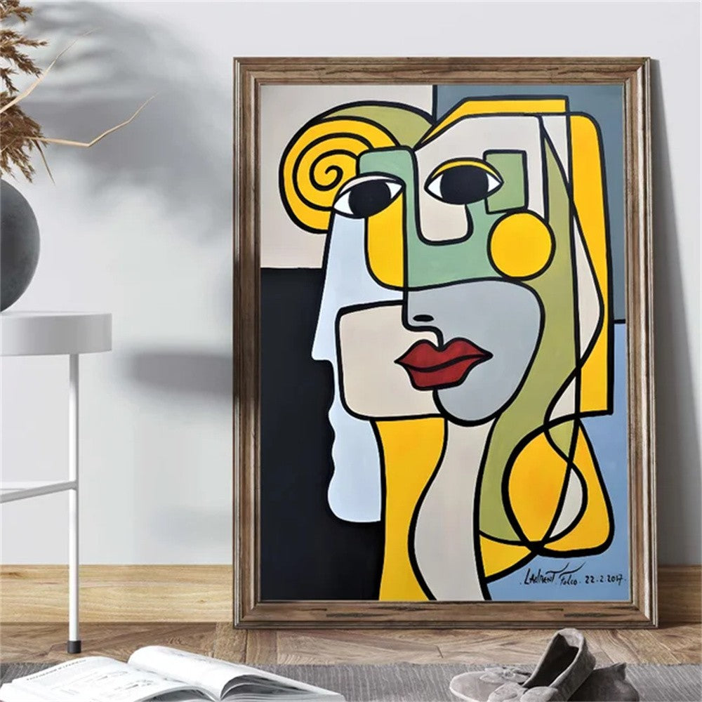 Artista Pablo Picasso arte clássica pinturas em tela cartaz estilo cubista