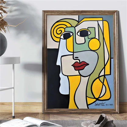 Artista Pablo Picasso arte clássica pinturas em tela cartaz estilo cubista