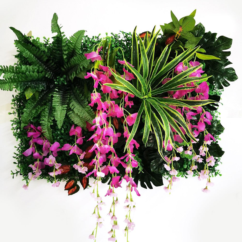 Decoração de festa de casamento flores artificiais glicínias rosa decoração fundo