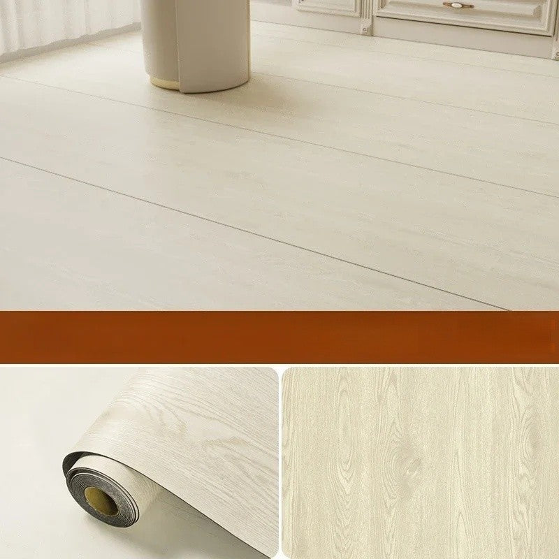 Adesivo de chão autoadesivo de imitação de grão de madeira para prova de renovação