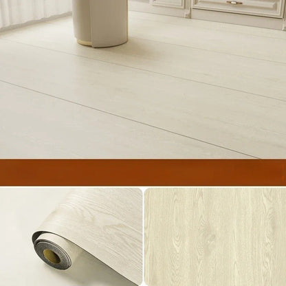 Adesivo de chão autoadesivo de imitação de grão de madeira para prova de renovação