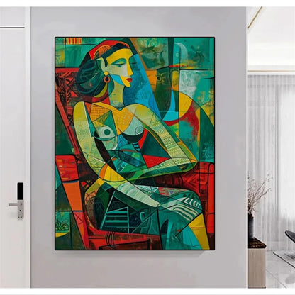 Artista Pablo Picasso arte clássica pinturas em tela cartaz estilo cubista