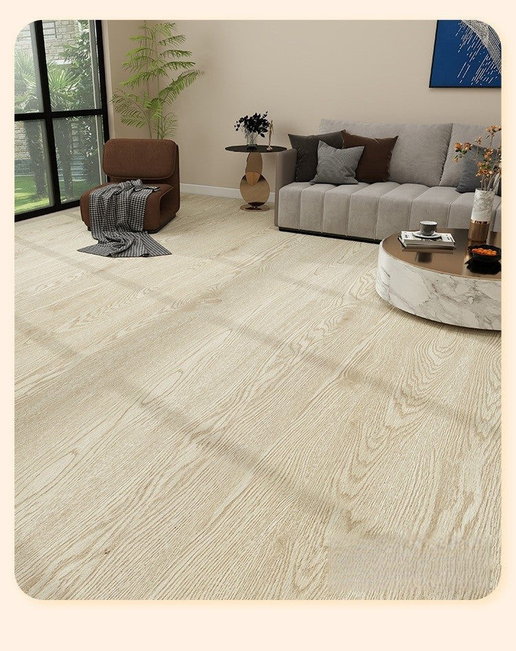 Adesivo de chão autoadesivo de imitação de grão de madeira para prova de renovação