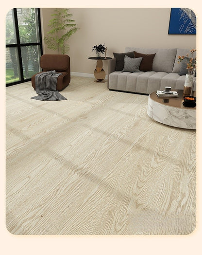 Adesivo de chão autoadesivo de imitação de grão de madeira para prova de renovação