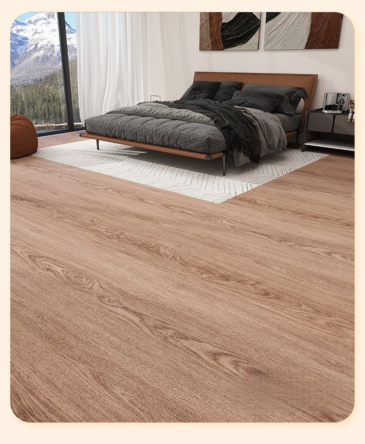 Adesivo de chão autoadesivo de imitação de grão de madeira para prova de renovação