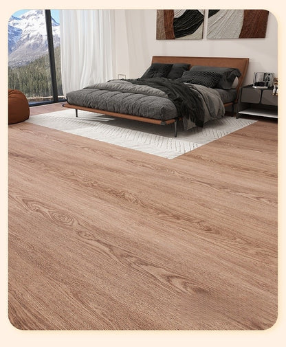 Adesivo de chão autoadesivo de imitação de grão de madeira para prova de renovação