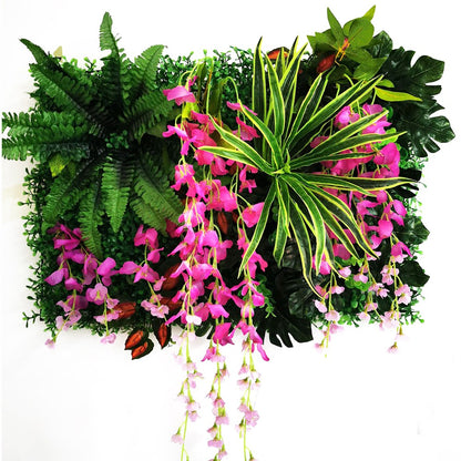 Decoração de festa de casamento flores artificiais glicínias rosa decoração fundo