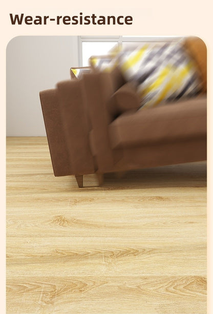 Adesivo de chão autoadesivo de imitação de grão de madeira para prova de renovação