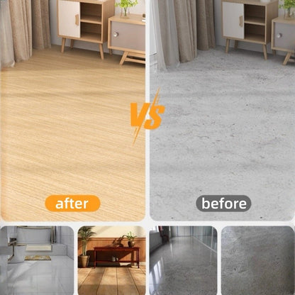 Adesivo de chão autoadesivo de imitação de grão de madeira para prova de renovação