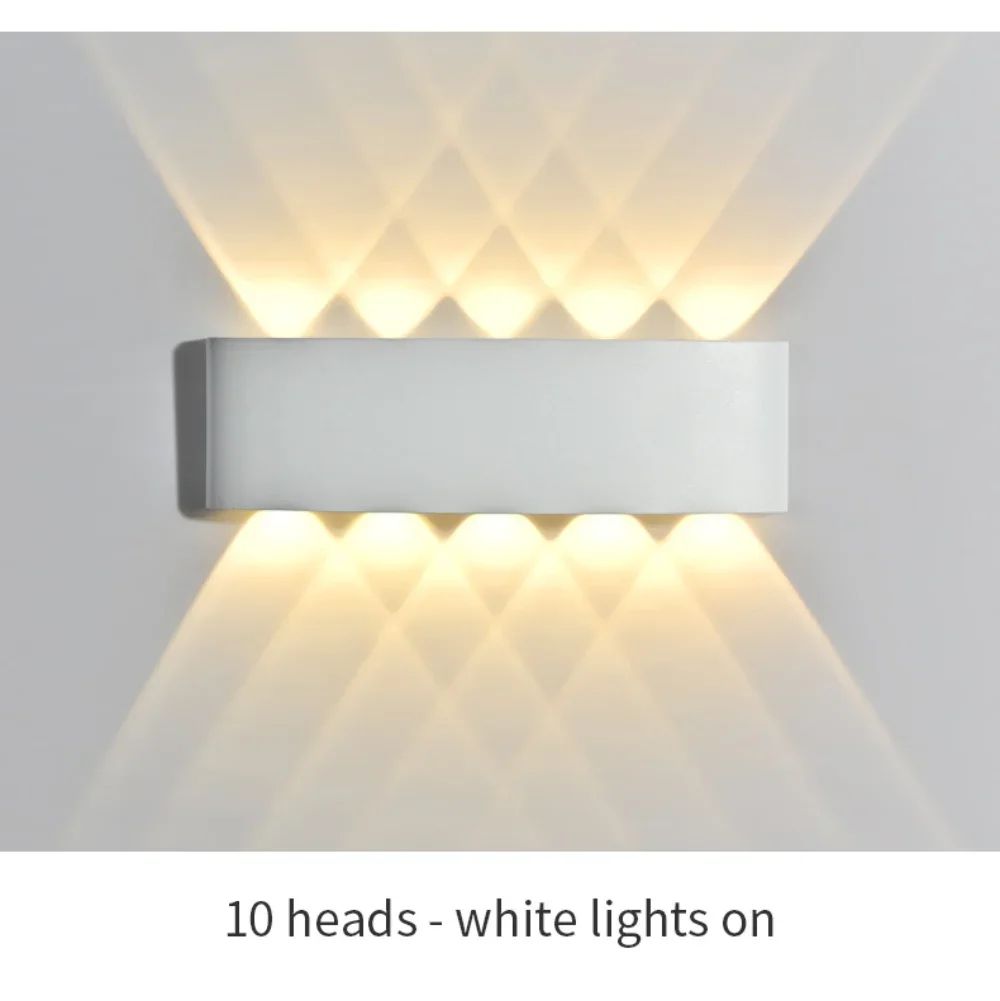 Lâmpada de parede LED moderna, IP65 impermeável, Luzes de parede