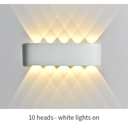 Lâmpada de parede LED moderna, IP65 impermeável, Luzes de parede