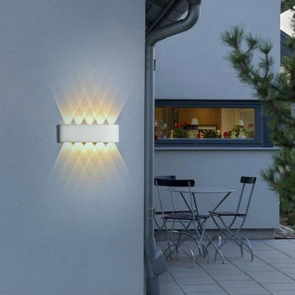 Lâmpada de parede LED moderna, IP65 impermeável, Luzes de parede