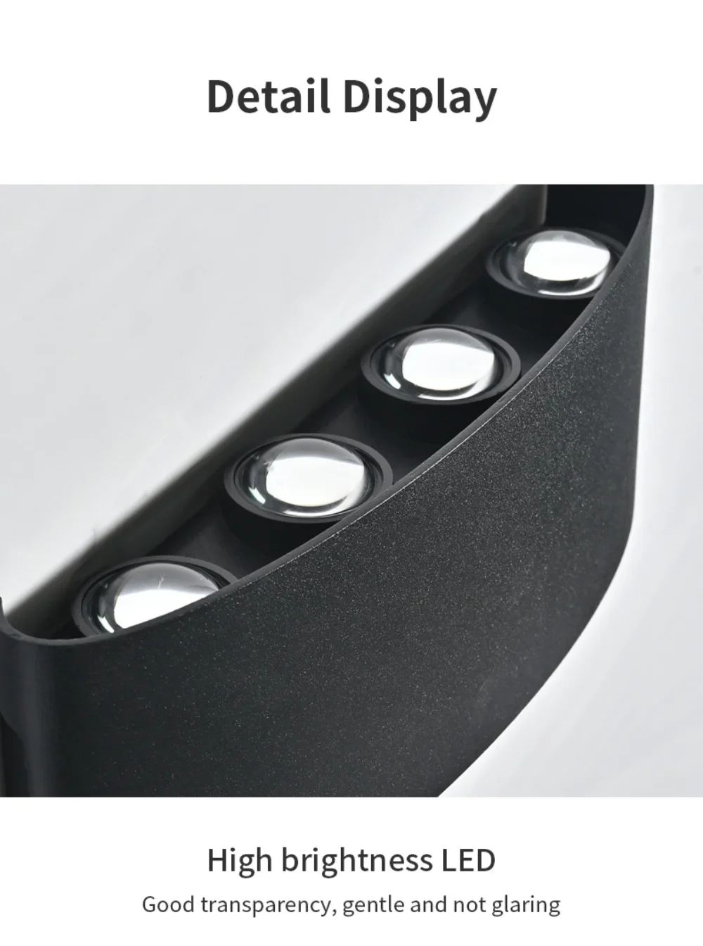 Lâmpada de parede LED moderna, IP65 impermeável, Luzes de parede