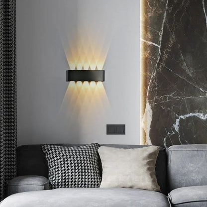 Lâmpada de parede LED moderna, IP65 impermeável, Luzes de parede