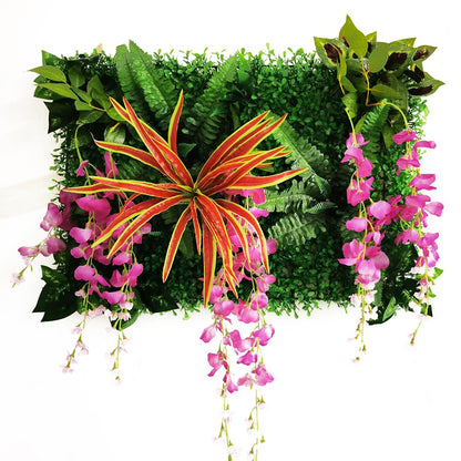 Decoração de festa de casamento flores artificiais glicínias rosa decoração fundo