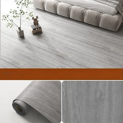 Adesivo de chão autoadesivo de imitação de grão de madeira para prova de renovação