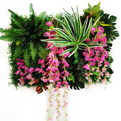 Decoração de festa de casamento flores artificiais glicínias rosa decoração fundo