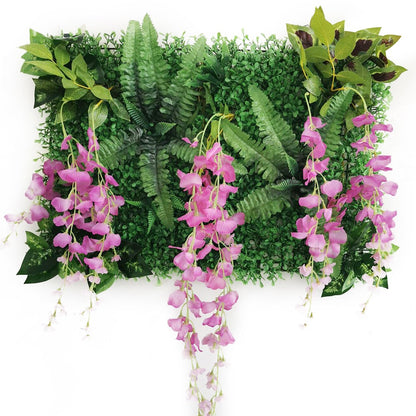 Decoração de festa de casamento flores artificiais glicínias rosa decoração fundo